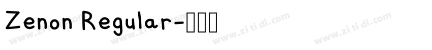 Zenon Regular字体转换 Zenon Regular字体转换